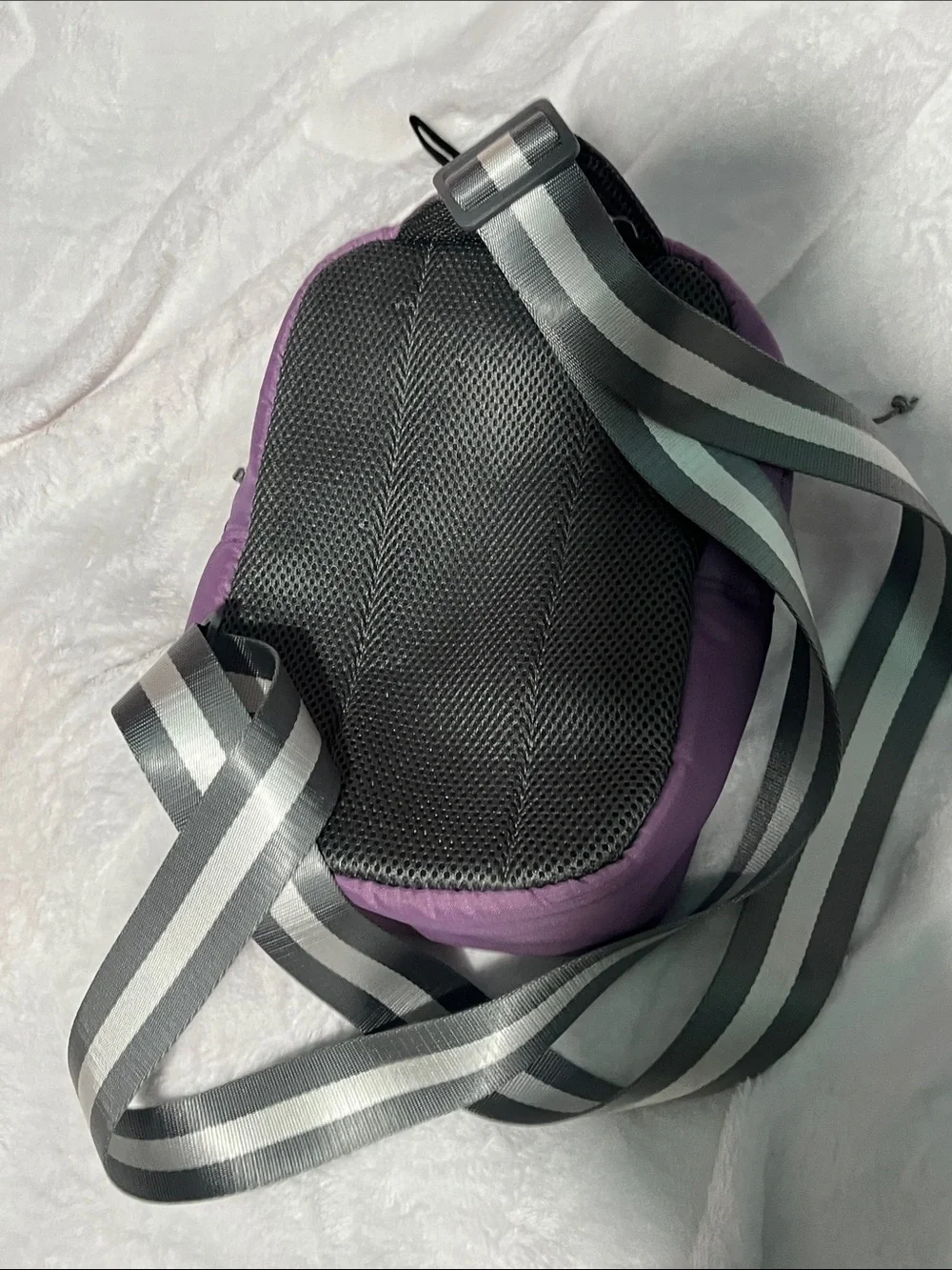 Versatile Purple Women's Sling Backpack with Adjustable Strap